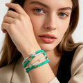 Pulseras de Cuentas Verde Menta Conjunto de 3|Venta al Por Mayor para Tiendas|JI JOYA
